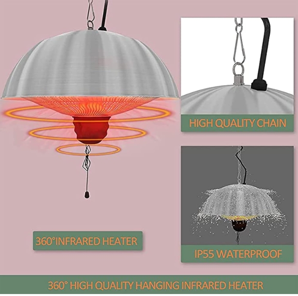 Factory ceiling radiant heater